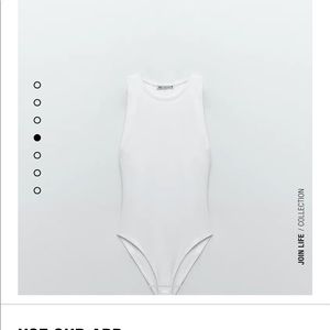 Gaze white bodysuit. Thick material never worn